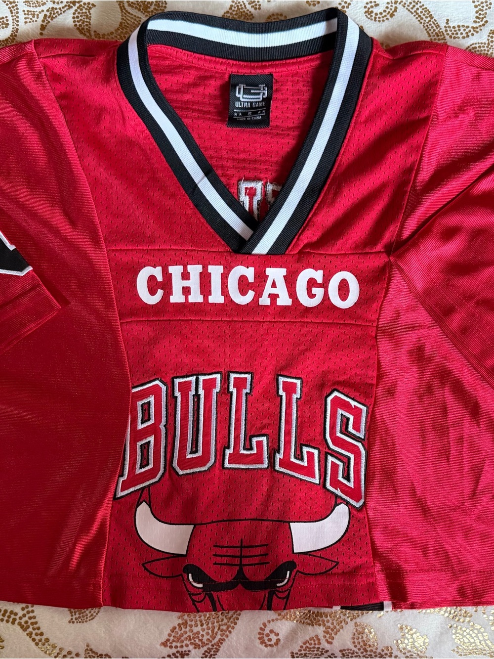 Chicago Bulls Women’s Cropped Jersey by Ultra Game Size Small NWT!